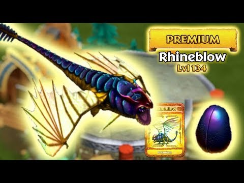 Rhineblow (New Premium Rumblehorn) Max Level 134 Titan Mode | Dragons: Rise of Berk