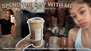 spend the day with me: pumpkin lattes, scooters in the city, my cava order + MORE