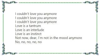 Cursive - I Couldn't Love You Lyrics