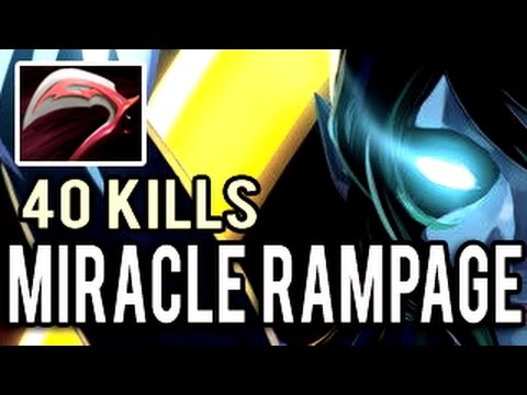 RAMPAGE + 40 KILLS! Amazing Phantom Assassin Dota 2 Patch 7.00