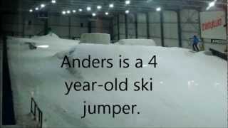 preview picture of video '4 year-old ski jumper'