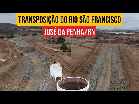 JOSÉ DA PENHA RECEBENDO A TRANSPOSIÇÃO DO RIO SÃO FRANCISCO, RAMAL DO APODI. 