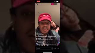 POUDII ON IG LIVE WITH AALIYAH HADID