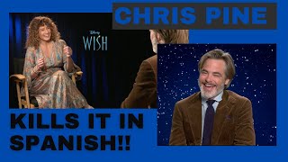 Chris Pine kills it in Spanish!