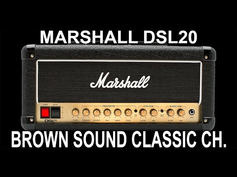 Marshall DSL 20 Classic Channel with Brown Sound by Jens Kruse / Kruse Amplification