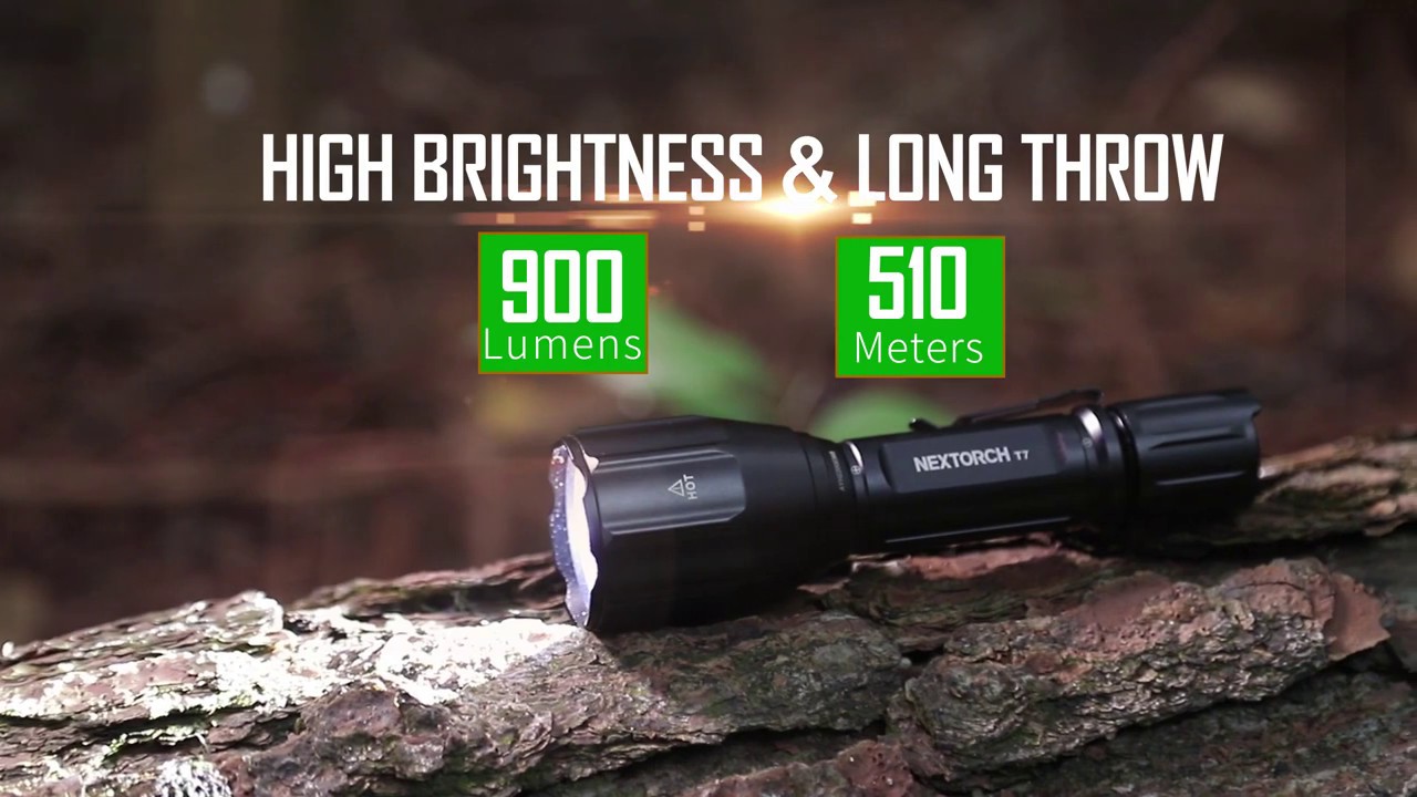 Nextorch T7 - 900 Lumens (510 metros de alcance)