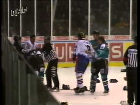 DEL 96-97 #30 Mannheim - Frankfurt 6-1