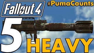 Top 5 Best Unique Heavy Guns and Weapons in Fallout 4 #PumaCounts