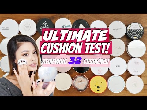 The ULTIMATE Cushion Guide! Battle of 32 Cushion Foundations Review Video