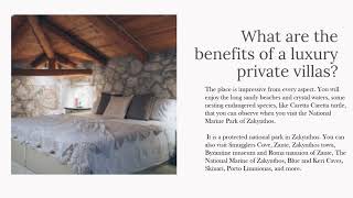 Why Choose Luxury Private Villas in Zakynthos for Your Next Holidays?