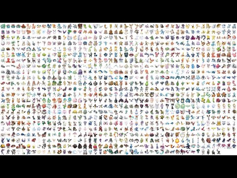 Coloring All 896 Pokemon - 1996 to 2020