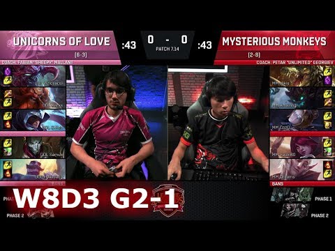 UOL vs Mysterious Monkeys | Game 1 S7 EU LCS Summer 2017 Week 8 Day 3 | UOL vs MM OC G1 W8D3