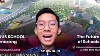 BINUS SCHOOL Semarang | Alumni Story - Kemudahan Adaptasi Mata Kuliah dengan Cambridge Curriculum