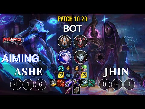 KT Aiming Ashe vs Jhin Bot - KR Patch 10.20