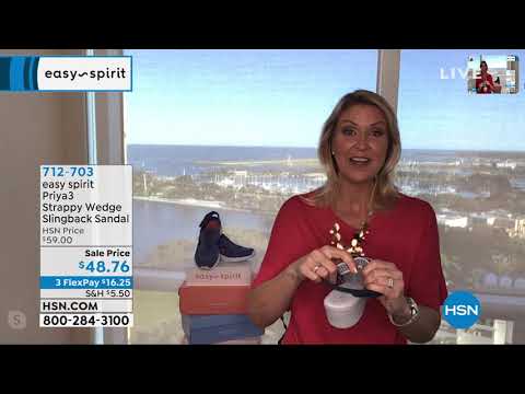 easy spirit Priya3 Strappy Slingback Wedge Sandal