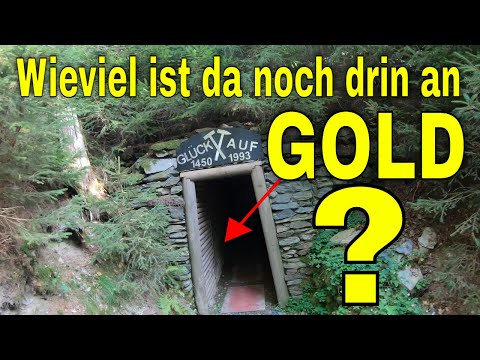 Alte Goldmine erkundet😱 Immer noch Gold vorhanden! #goldsuche #goldmine #bergbau