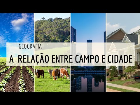 Geography: the relationship between countryside and city.