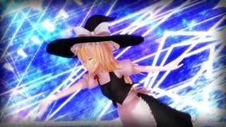 【聖夜実況祭6th】冬の夜空に流れる星の下で魔理沙が躍るのシューティングスター【MMD】