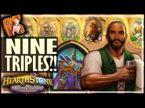 NINE TRIPLES + MURLOCS?! - Hearthstone Battlegrounds