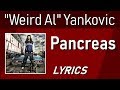 Pancreas - "Weird Al" Yankovic - Lyric Video w/ Backing Vocals