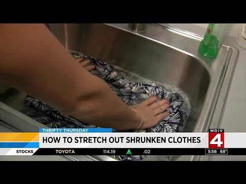 Thrifty Thursday: How to stretch out shrunken clothes