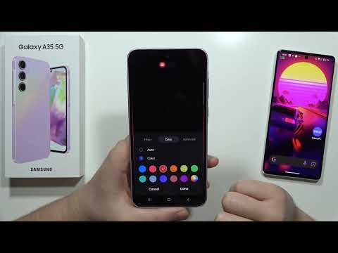 How to Turn ON Edge Lighting on Samsung Galaxy A35 5G - Customize Edge Lighting