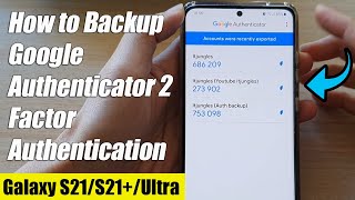 How to Backup Google Authenticator 2 Factor Authentication (2FA) Passcodes