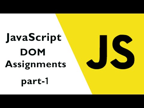 Javascript Dom Assignment 1