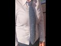 Necktie With Heart Stitch On Rectangular Loom