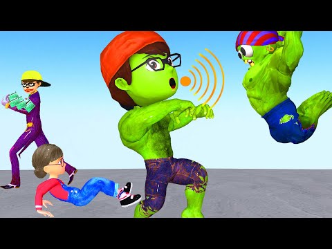 Poor Nick - Scary Teacher 3D Nick Transforms into a Superhero to defeat Giant Zombies rescue Tani