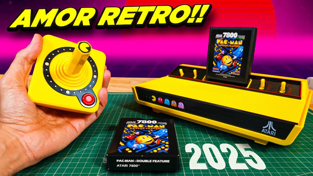 ATARI hace lo que NINTENDO no quiere: atari 2600+ pacman edition  review en español