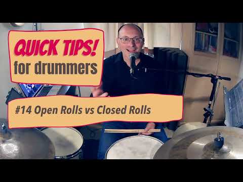 Quick Tips for Drummers #14 Open Rolls vs Closed Rolls