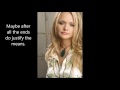 Guilty In Here Miranda Lambert lyric video