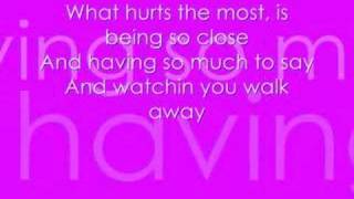 What Hurts The Most - Cascada (With Lyrics)