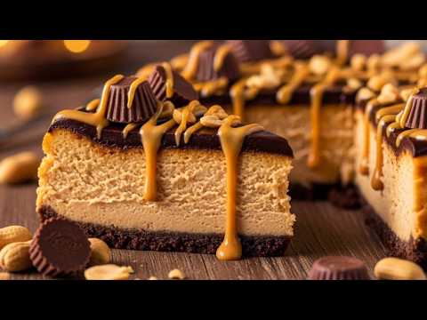 I Mixed Peanut Butter into Cheesecake and the Result is Incredible! And It's So Easy!