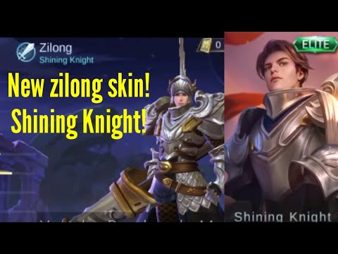 New Zilong Skin!|Shining Knight|Mobile Legends