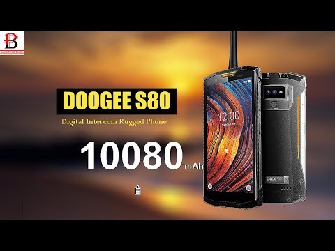 DOOGEE S80 Digital Intercom Rugged Smartphone 10080 mAh Battery
