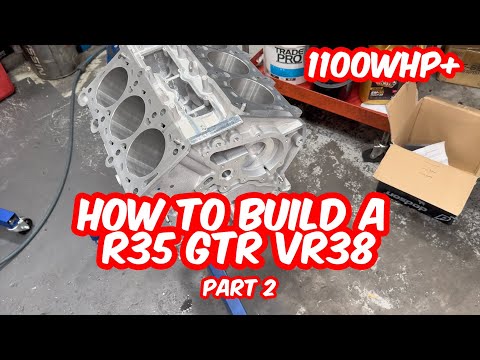 Nissan GTR Engine Assembly Part 2 - R35 VR38DETT - 1100whp-1200whp engine build