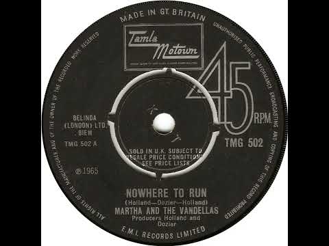 UK New Entry 1965 (88) Martha & The Vandellas - Nowhere To Run