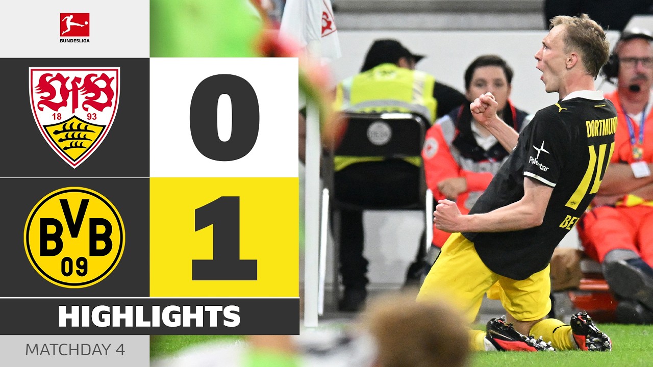 Beier Fires BVB To The Top! | VFB STUTTGART - BORUSSIA DORTMUND | Highlights | MD 4 – Bundesliga