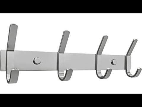 Sayoneyes Coat Rack Wall Mounted with 4 Coat Hooks for Hanging –  Matte Finish Waterproof ( 2 Pack)