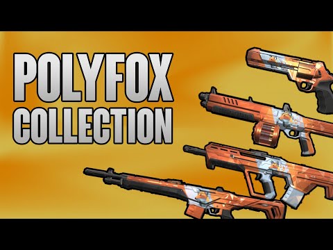 POLYFOX COLLECTION SHOWCASE  (ALL POLYFOX SKINS) - VALORANT BATTLEPASS SKINS
