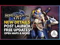 Monster Hunter Rise | New Details - Post Launch Free Updates,  Seamless Open Maps & More!