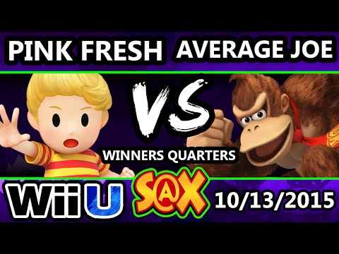 S@X 119 - Pink Fresh (Lucas) Vs. Average Joe (Donkey Kong) SSB4 WQ - Smash Wii U - Smash 4