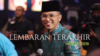 Download lagu LEMBARAN TERAKHIR - Cover by Haziq Rosebi (Original Allahyarham Datuk Ahmad Jais) mp3