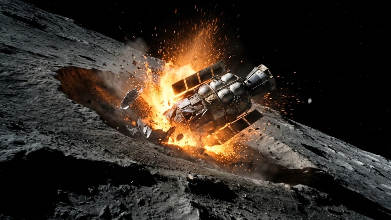 02. What Happens When Space Debris Crashes Into The Moon? (Cinematic Simulation)