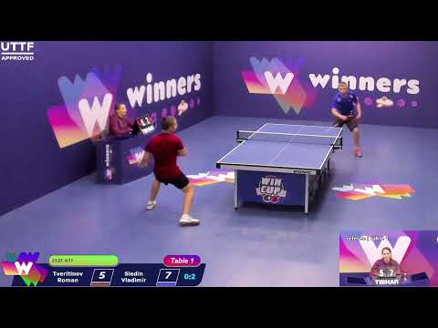 WINners CUP table 1 31.10  Tveritinov Roman - Siedin Vladimir  20:00