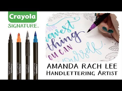 Advanced Calligraphy Tutorial || Crayola Signature & AmandaRachLee