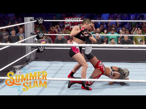 Summerslam 2022 Smackdown Women’s Title Match — Liv Morgan vs Ronda Rousey | WWE 2k22 Full Match