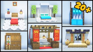 20+ Minecraft BEDROOM Build Hacks and Designs ?!